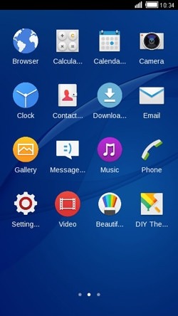 Blue CLauncher Android Theme Image 2