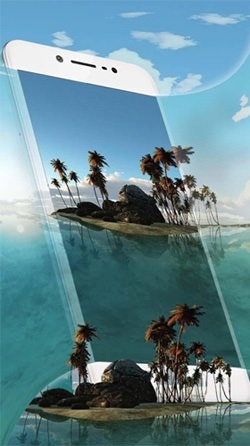 Tropical Island 3D Android Wallpaper Image 2