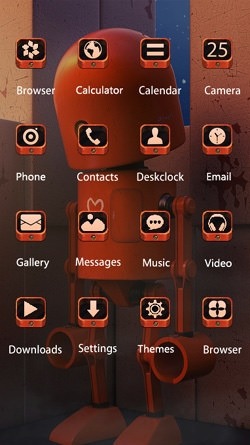 Robot CLauncher Android Theme Image 2