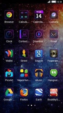 Galaxy CLauncher Android Theme Image 2