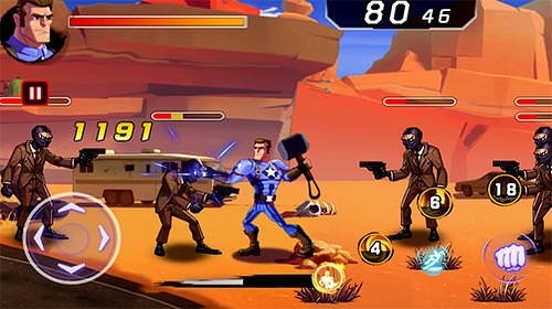 Battle Of Superheroes: Captain Avengers Android Game Image 2