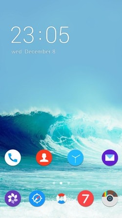 Waves CLauncher Android Theme Image 1