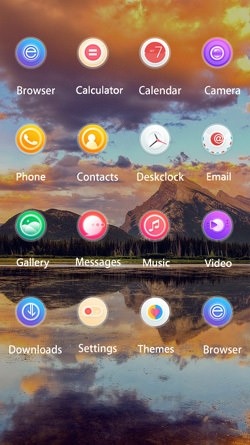Mountain Lake CLauncher Android Theme Image 2