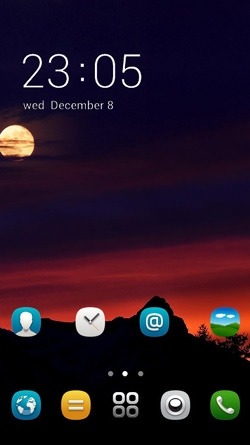 Red Sky CLauncher Android Theme Image 1