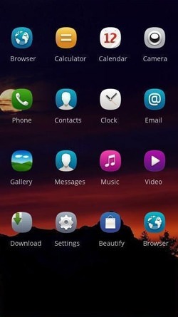 Red Sky CLauncher Android Theme Image 2