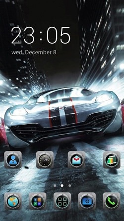 Futuristic Car CLauncher Android Theme Image 1