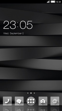 Black Strips CLauncher Android Theme Image 1