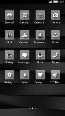 Black Strips CLauncher Android Theme Image 2
