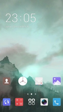 Foggy Mountain CLauncher Android Theme Image 1