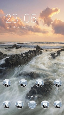 Ocean CLauncher Android Theme Image 1