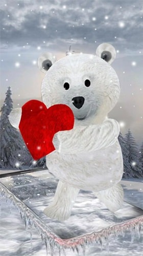 Teddy Bear: Love 3D Android Wallpaper Image 1