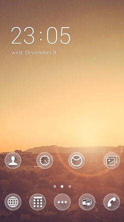 City Sunset CLauncher Android Theme Image 1