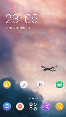 Plane CLauncher Android Theme Image 1