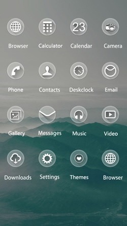 Mountain Fog CLauncher Android Theme Image 2