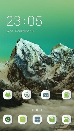Green Mountains CLauncher Android Theme Image 1