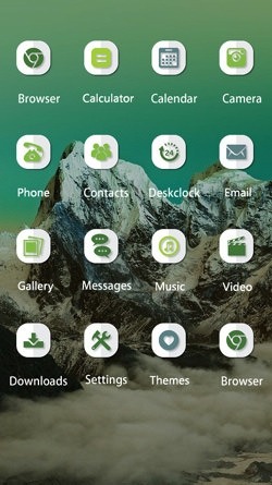 Green Mountains CLauncher Android Theme Image 2