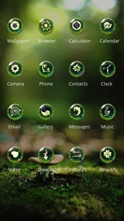 Garden CLauncher Android Theme Image 2