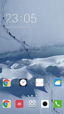 Snow Mountain CLauncher Android Theme Image 1