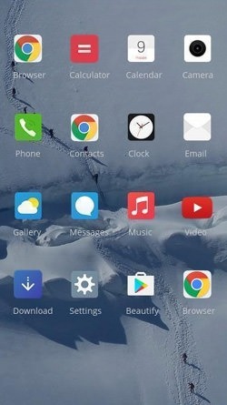 Snow Mountain CLauncher Android Theme Image 2