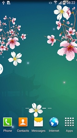 Abstract Sakura Android Wallpaper Image 1