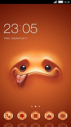 Cute Face CLauncher Android Theme Image 1