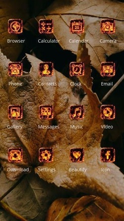 Autumn Leaf CLauncher Android Theme Image 2