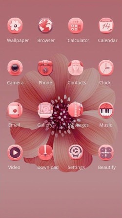 Flower CLauncher Android Theme Image 2