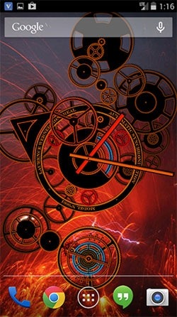Hypno Clock Android Wallpaper Image 2