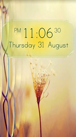 Digital Clock Android Wallpaper Image 2