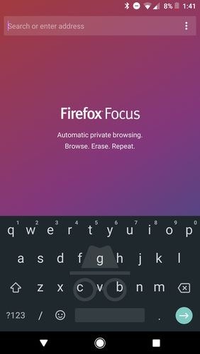 Firefox Focus: The Privacy Browser Android Application Image 1