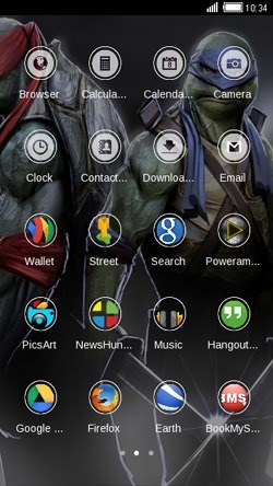 Ninja Turtles CLauncher Android Theme Image 2