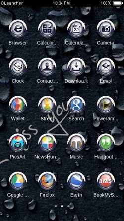 Miss You CLauncher Android Theme Image 2