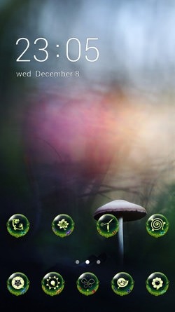 Mashroom CLauncher Android Theme Image 1