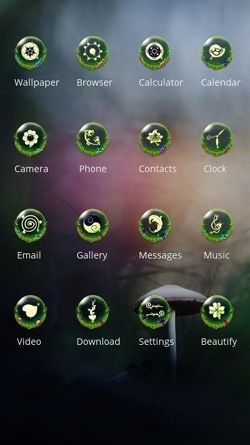 Mashroom CLauncher Android Theme Image 2