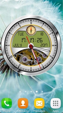 Analog Clock 3D Android Wallpaper Image 1