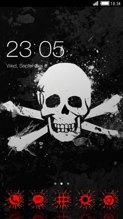 Skull CLauncher Android Theme Image 1