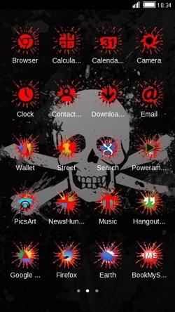 Skull CLauncher Android Theme Image 2