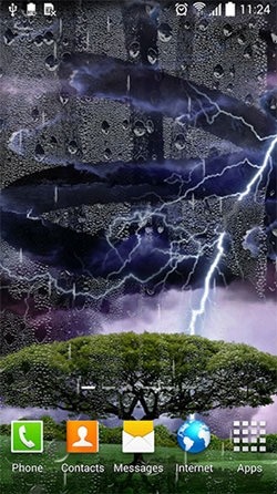 Thunderstorm Android Wallpaper Image 1