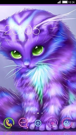 Kitty CLauncher Android Theme Image 1