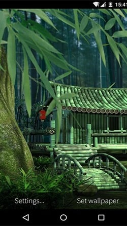 Bamboo House 3D Android Wallpaper Image 1