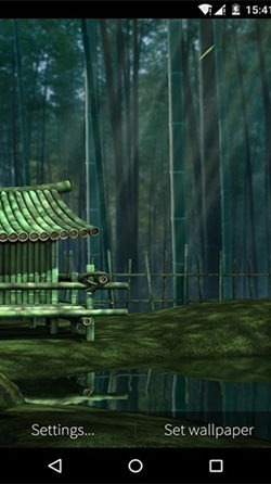 Bamboo House 3D Android Wallpaper Image 3