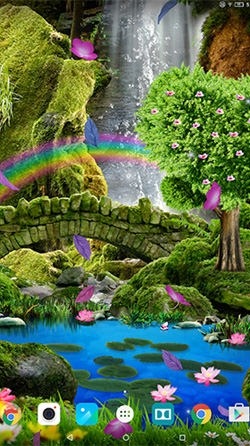 Romantic Waterfall 3D Android Wallpaper Image 3