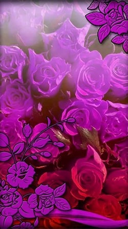 Purple Flowers Android Wallpaper Image 3