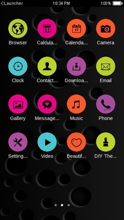 Black CLauncher Android Theme Image 2