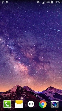 Meteors Sky Android Wallpaper Image 2