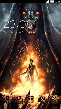 Hell CLauncher Android Theme Image 1