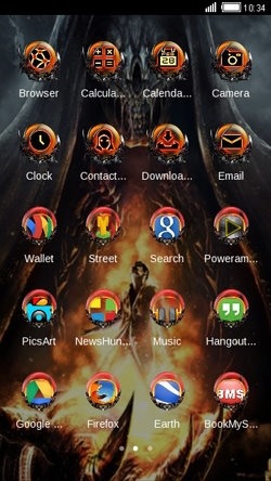 Hell CLauncher Android Theme Image 2