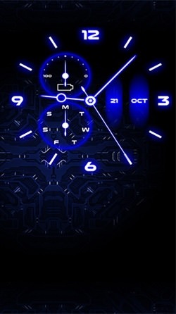 Analog Clock Android Wallpaper Image 3