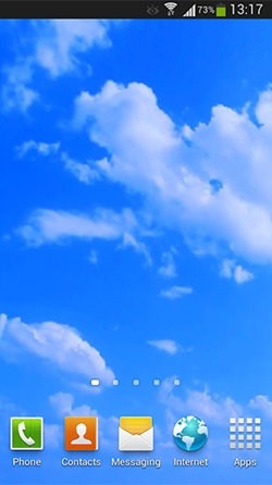 Blue Sky Android Wallpaper Image 1