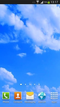 Blue Sky Android Wallpaper Image 2